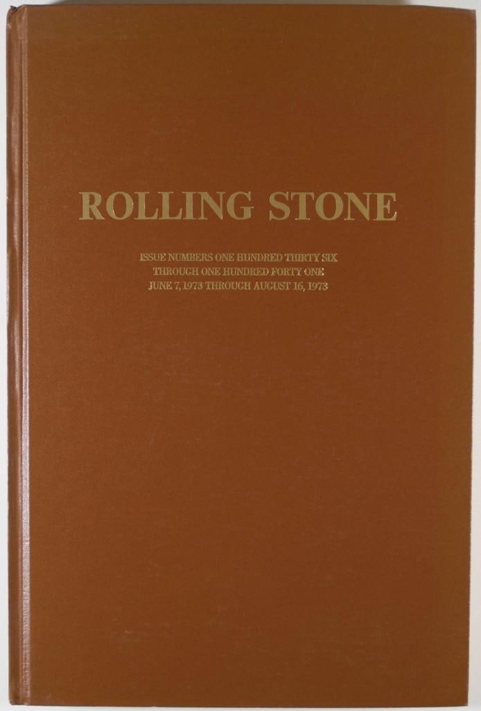 Rolling Stone Magazine Issues 136-141 Hardbound Book Near Mint 85: More than any other publication, Rolling Stone Magazine was responsible for chronicling the music culture, politics, and lifestyle of the 1960’s youth movement. The tabloid was originally