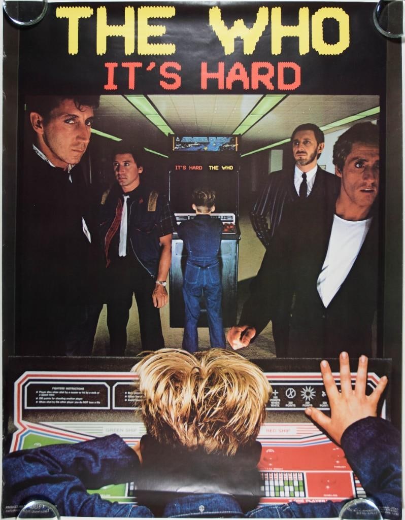 1982 The Who It's Hard Promotional Poster Excellent 73 (1 of 2)