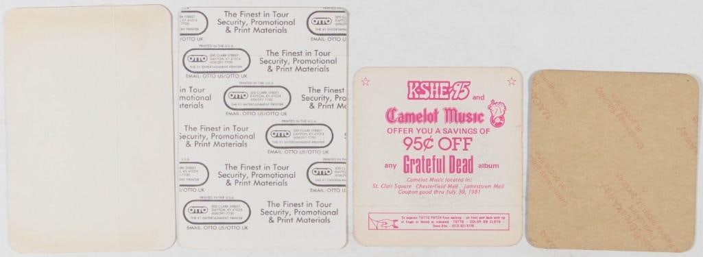 Collection of 4 Grateful Dead Radio Station Promo Cloth Patches NG - 2