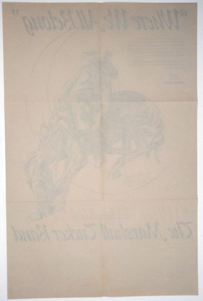 1974 Marshall Tucker Where We All Belong Promotional Poster Near Mint 89 - 2
