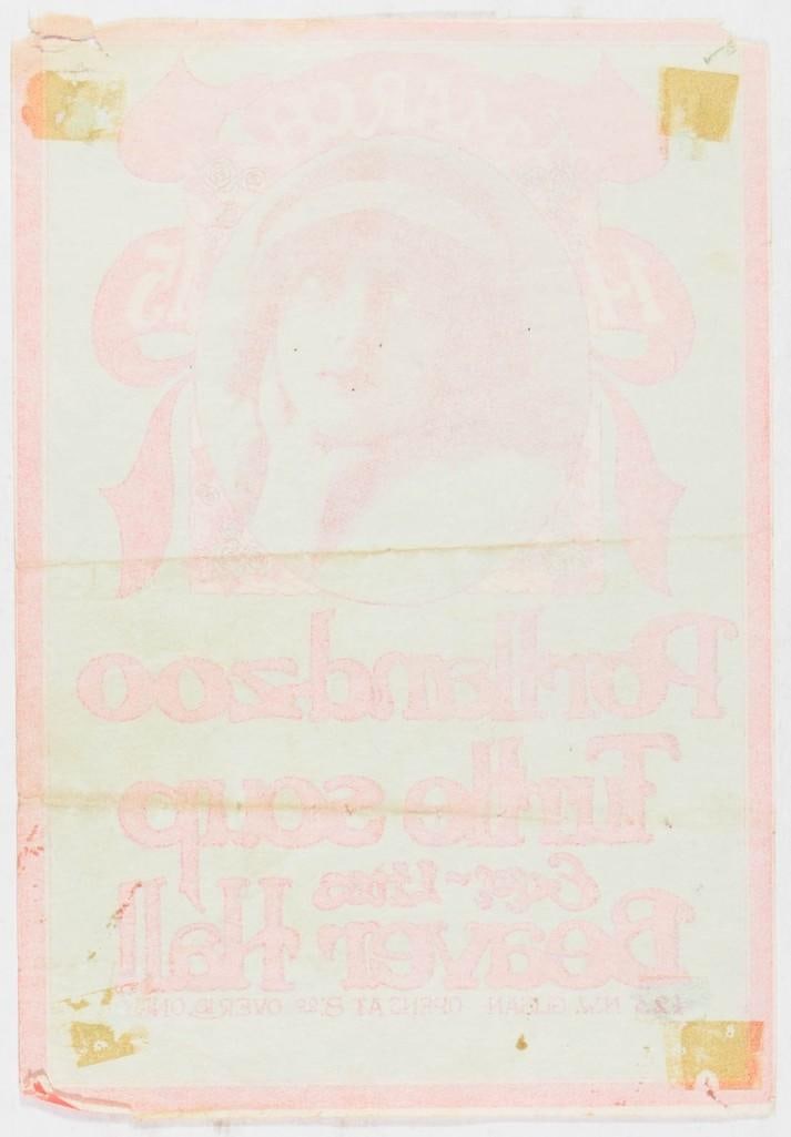 1969 Portland Zoo Beaver Hall Portland Handbill Extra Fine 61 - 2