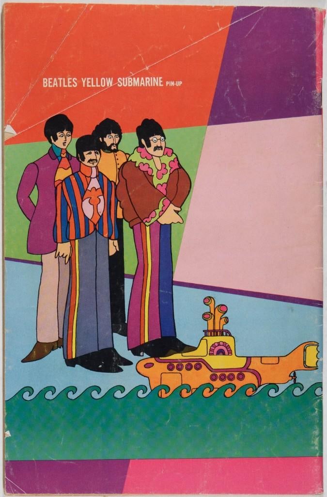 1968 Beatles Yellow Submarine Comic Book w/ Poster Excellent 75 - 3