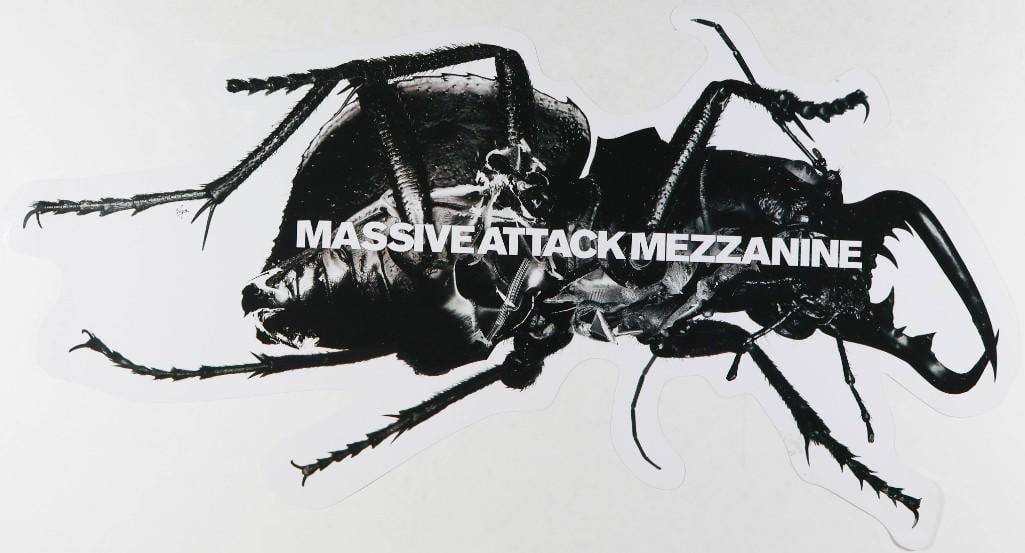 1998 Massive Attack Mezzanine Promotional Poster Near Mint 81: This promotional poster was issued by Circa Records for Massive Attack's 1998 album, Mezzanine. It was the influential trip hop collective's third studio release. Condition Details: 