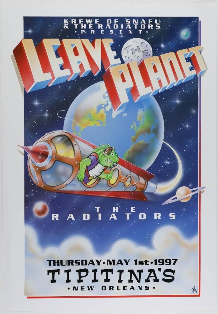 1997 Radiators Tipitina's Poster Near Mint 89: The Radiators, often referred to as The New Orleans Radiators, are an American rock band formed in New Orleans, Louisiana, in 1978. They are known for their eclectic blend of rock, blues, funk, and