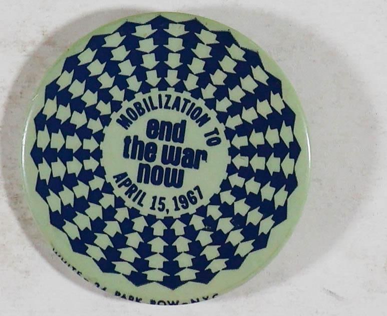 1967 Mobilization to End The War Now Button NG (1 of 2)
