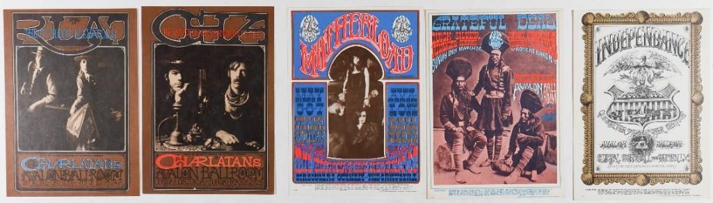Lot of 5 Rick Griffin Family Dog Cards NG: This lot features 5 original Family Dog numbered series cards designed by Rick Griffin. --CRITICAL DETAILS-- --TITLE 5 Rick Griffin Family Dog cards --GRADE NG A 20% Buyers Premium will be added to