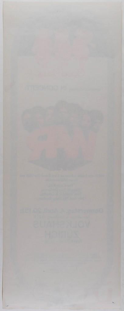 1974 War Volkshaus Zurich Poster Excellent 79 - 2