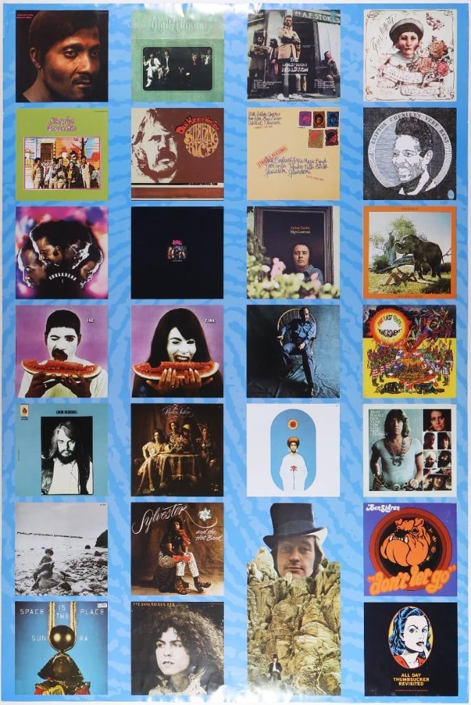 1971 Blue Thumb Records Promotional Poster Extra Fine 67 - 2