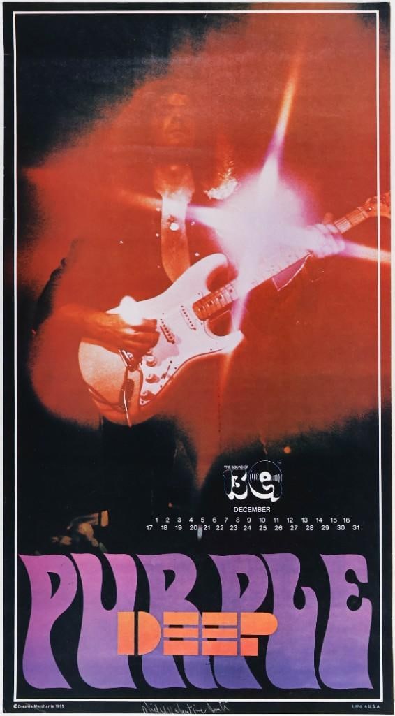 1975 Deep Purple Sound of 13Q Signed Smith Poster Excellent 75 (1 of 2)
