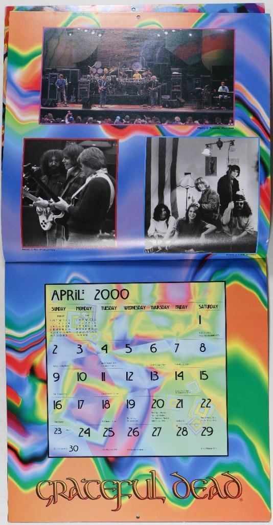 2000 Grateful Dead Calendar Near Mint 85 - 2