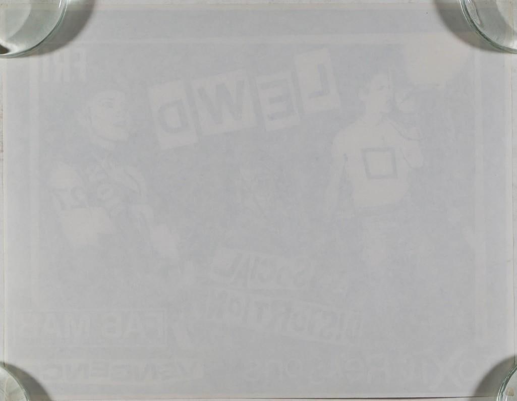 1981 Lewd Social Distortion Mabuhay Gardens Flyer Near Mint 89 - 2