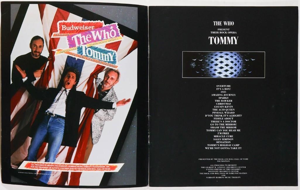 1989 The Who Tommy Universal Amphitheatre Program Near Mint 85 - 2