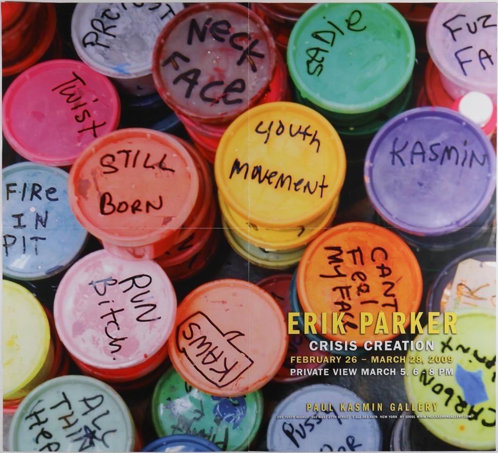 2009 Erik Parker GURU Paul Kasmin Gallery New York Art Exhibition Poster Excellent 73 - 2