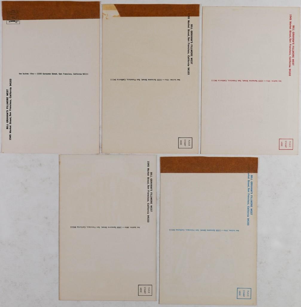 5 Bill Graham Postards NG - 2