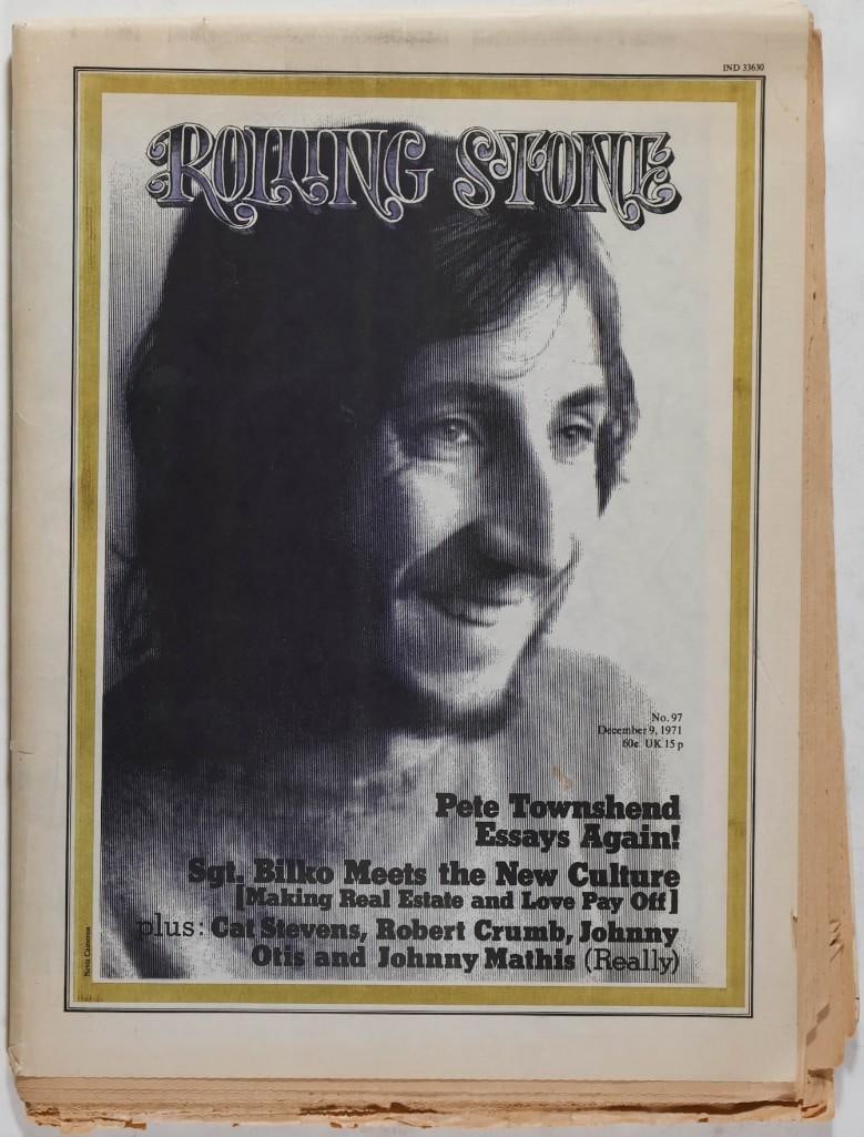 1971 Rolling Stone Pete Townshend Cat Stevens Issue 97 Magazine Extra Fine 69 - 2