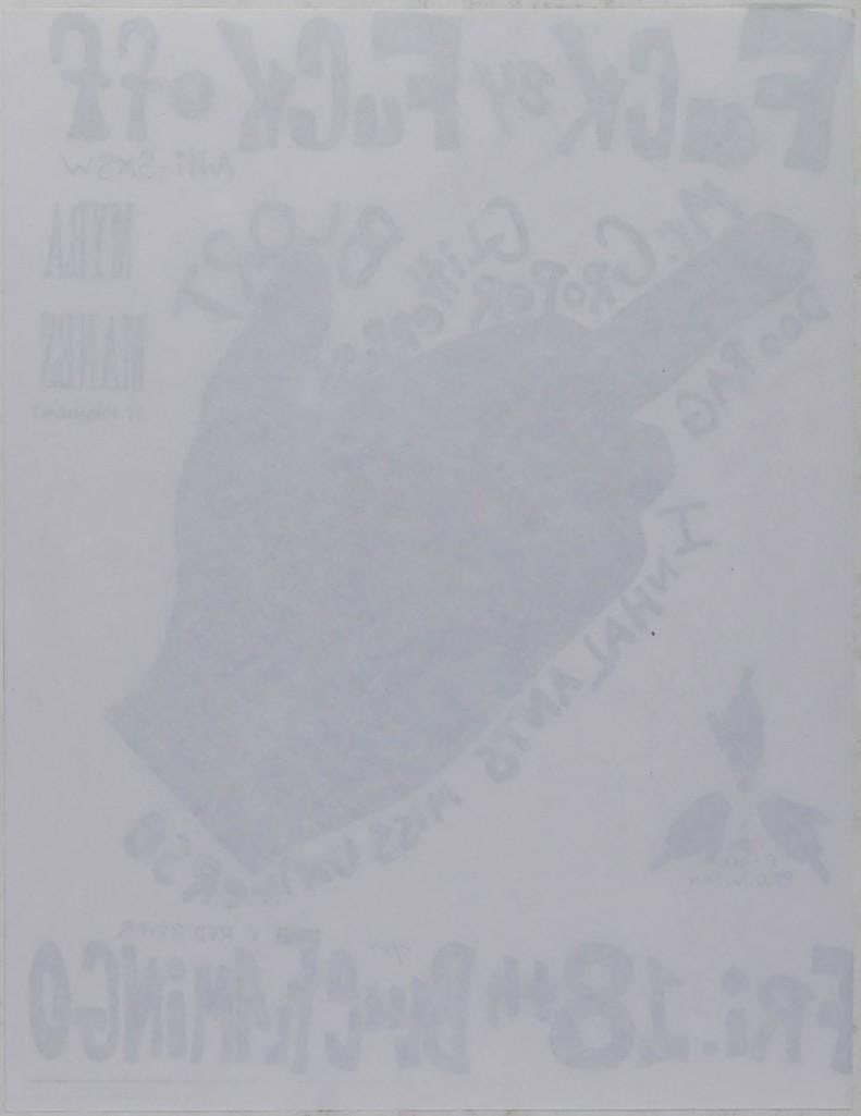 1994 Blort Inhalants Blue Flamingo Austin Flyer Mint 91 - 2