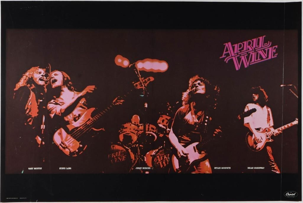 1980 April Wine Promotional Poster Extra Fine 69 (1 of 2)