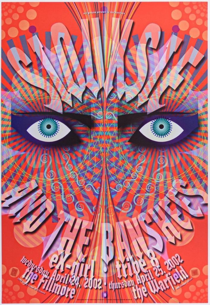 2002 Siouxsie and the Banshees The Fillmore Poster Near Mint 85 (1 of 2)