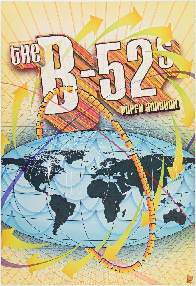 2002 NF-529 The B-52s Puffy Amiyumi The Fillmore Poster Near Mint 89 (1 of 1)