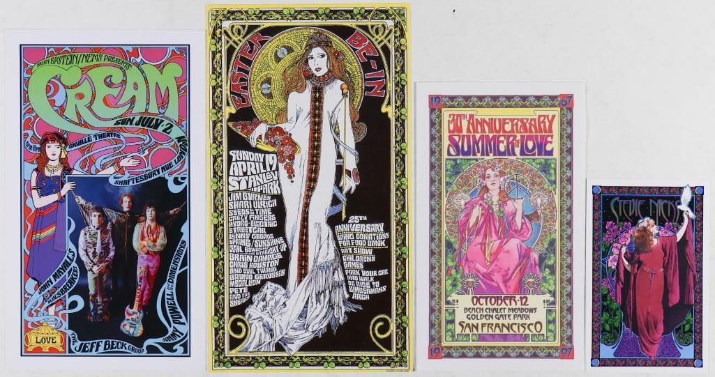 Lot of 4 Bob Masse Cards NG: This lot features 4 cards by artist Bob Masse. --CRITICAL DETAILS-- --TITLE 4 Bob Masse cards --GRADE NG --PERFORMERS --VENUE --DATE --SIZE __ x __ --PRINTING A 20% Buyers Premium will be added to