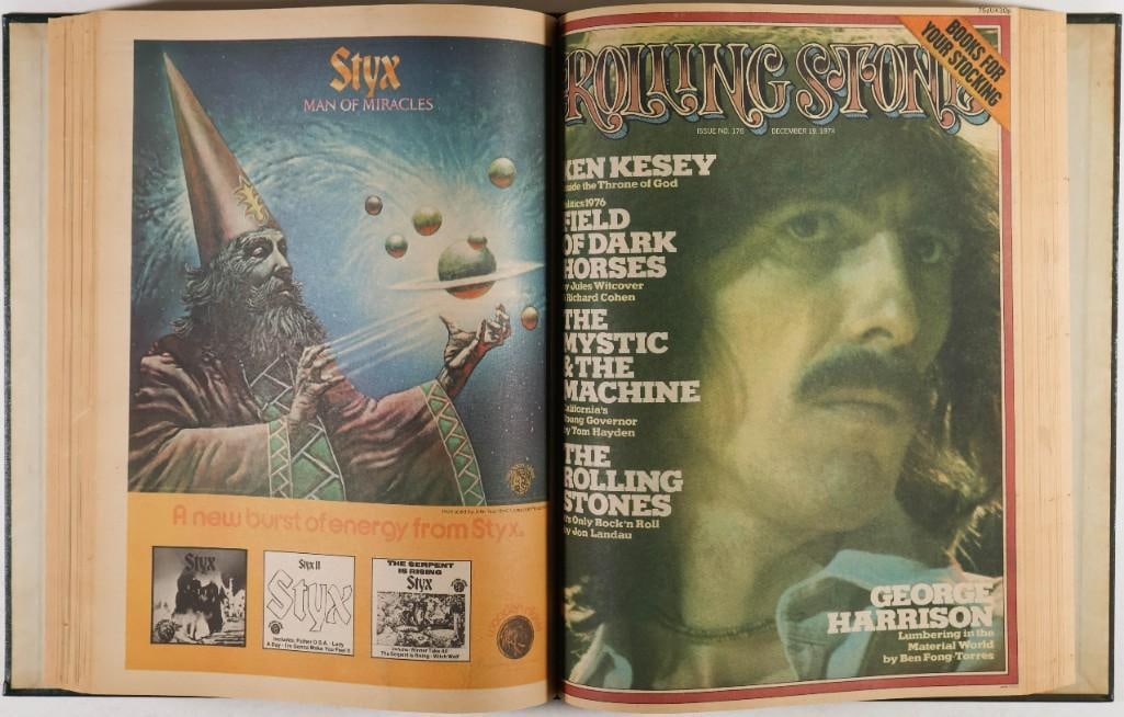 1974 Rolling Stone volume issues 171-180 Hardbound Book Excellent 79 - 3