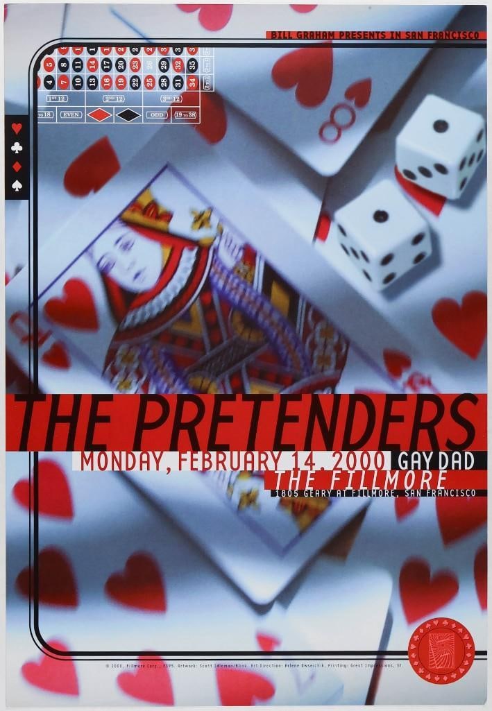 2000 NF-395 The Pretenders The Fillmore Poster Excellent 79 (1 of 2)