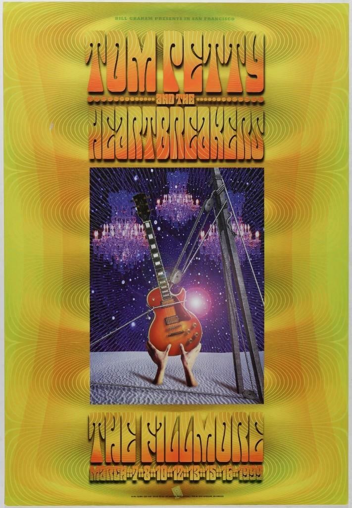 1999 NF-368 Tom Petty and the Heartbreakers The Fillmore Poster Excellent 77 (1 of 2)