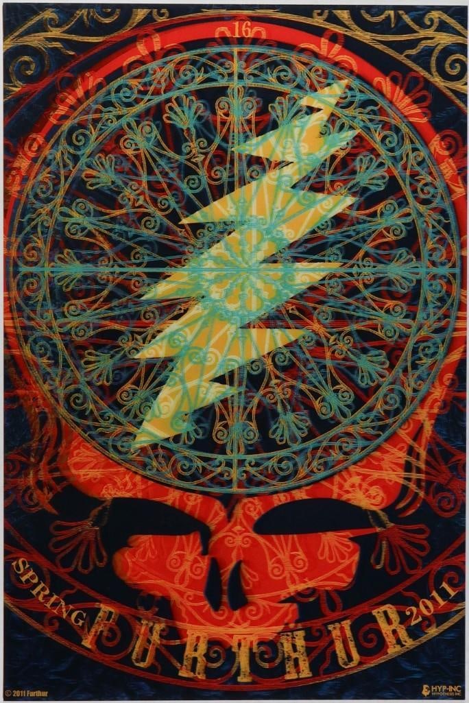 2011 Furthur Spring Tour LE Lenticular Poster Mint 91: This limited-edition poster is numbered 624/1100. This lenticular poster was produced for Furthur's 2011 Spring tour- now 15 years ago! This is a truly beautiful poster that must be seen in