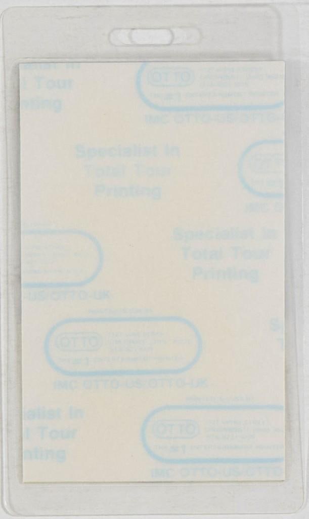 1982 Grateful Dead Summer Tour Laminated Pass NG - 2