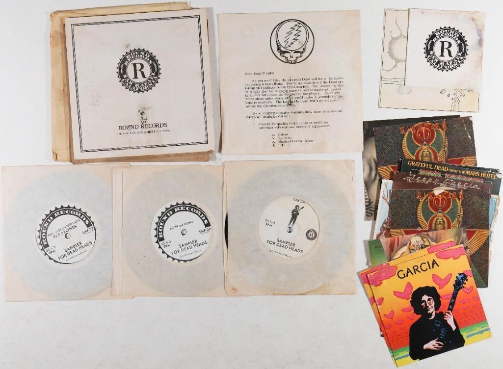 Lot of Grateful Dead Records Sampler Records Set "3 Samples for Deadheads" and Cards NG - 2