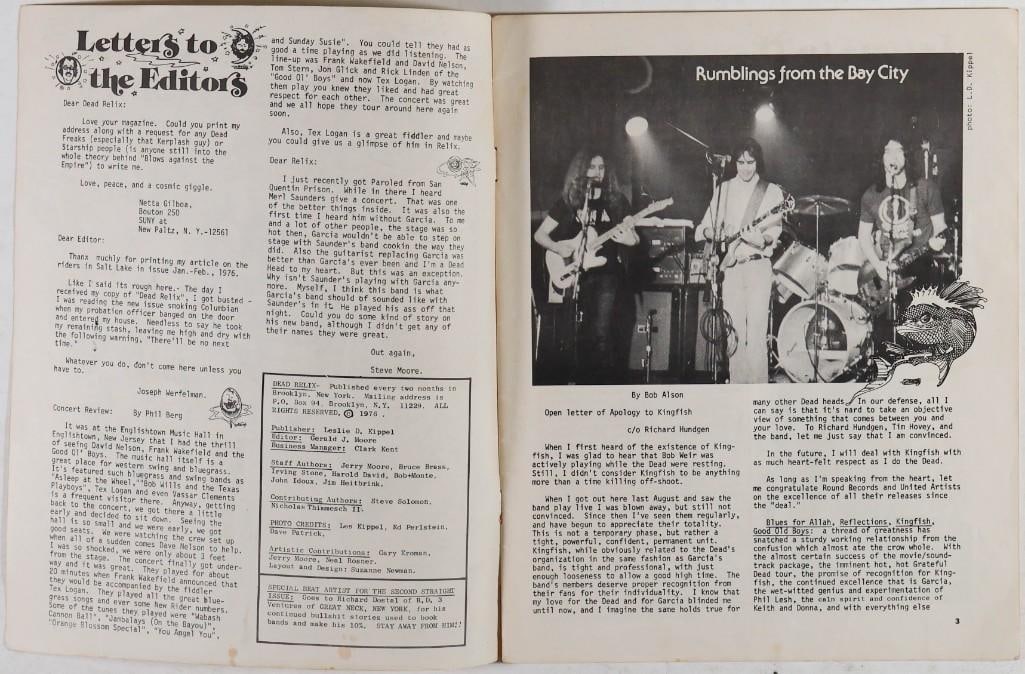 1976 Dead Relix Vol. 3 No. 3 Magazine Extra Fine 67 - 2