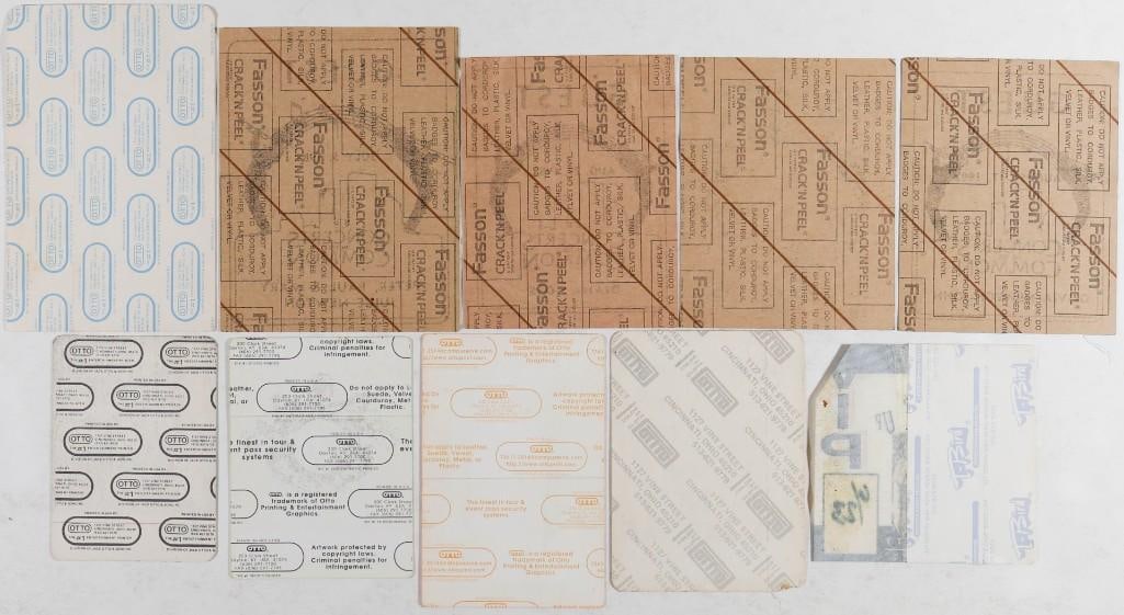 Lot of 10 The Kinks The Cars Bob Seger & More Backstage Passes NG - 2