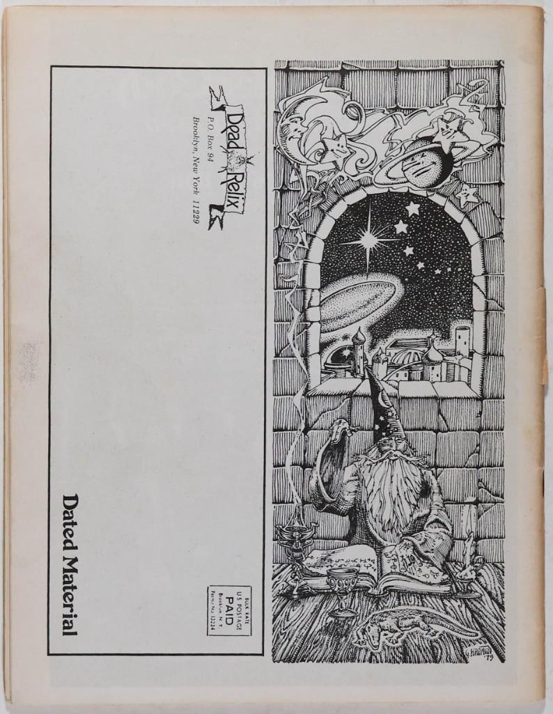 1975 Dead Relix Vol. 2 No. 6 Magazine Extra Fine 67 - 4