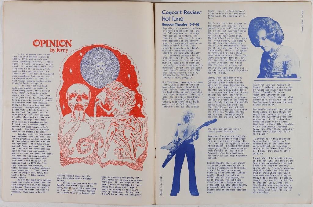 1976 Dead Relix Vol. 3 No. 4 Magazine Extra Fine 67 - 2