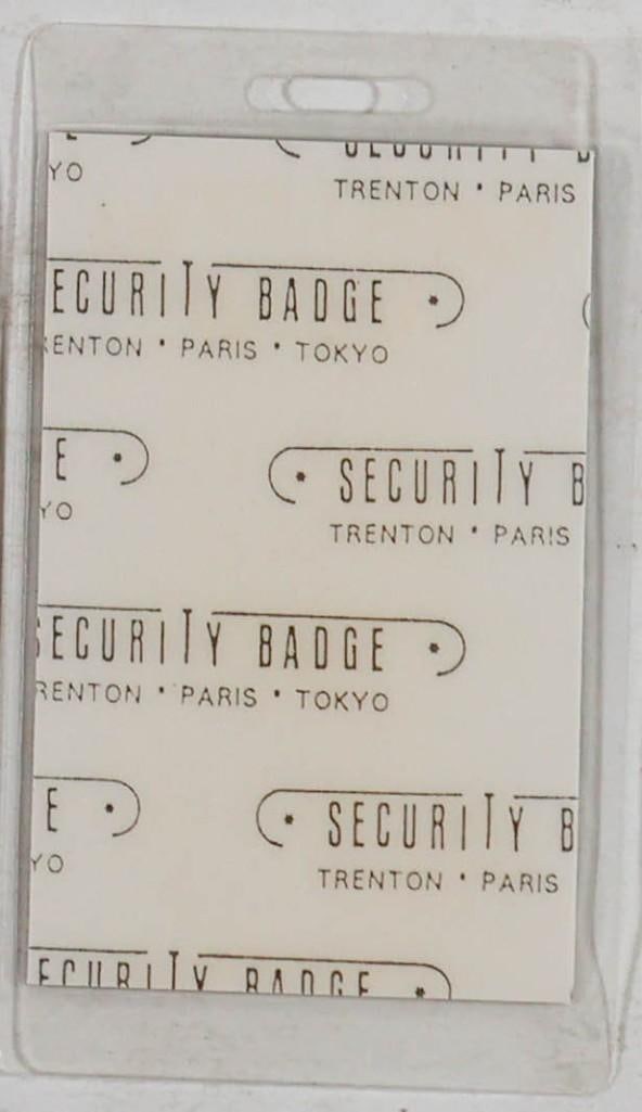 1990 Grateful Dead European Tour Laminated Backstage Crew Pass NG - 2