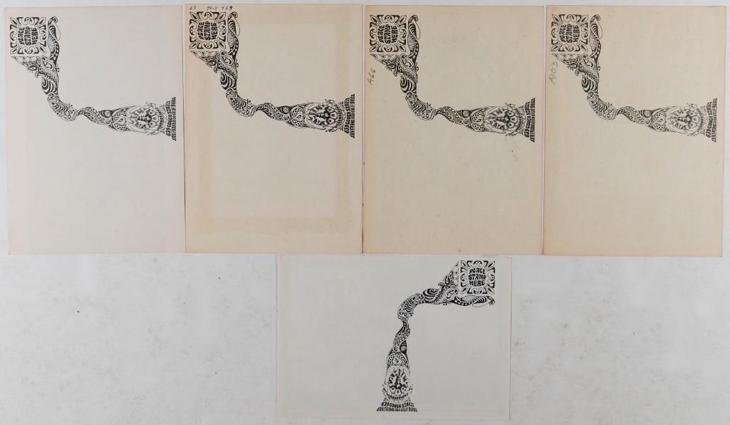 Lot of 5 Family Dog Avalon Ballroom Postcards NG - 2