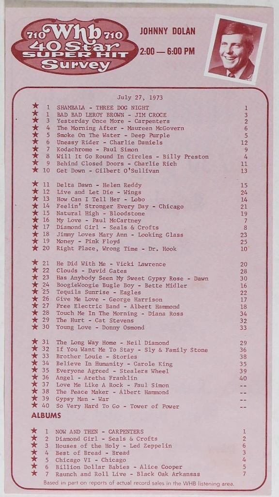 1973 Three Dog Night Royals Stadium Kansas City Handbill Near Mint 85 - 2