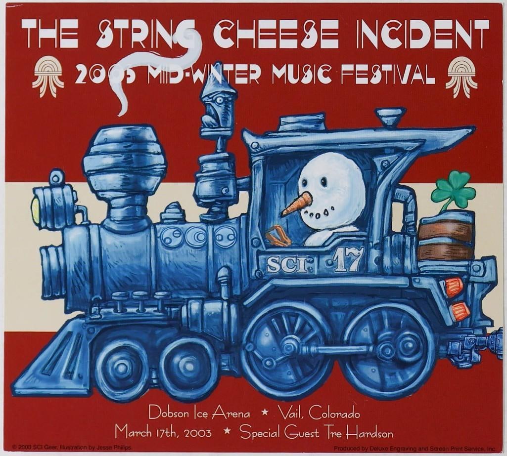 2003 The String Cheese Incident Dobson Ice Arena & Denver Fillmore Set of 5 Handbills Near Mint 83 - 2