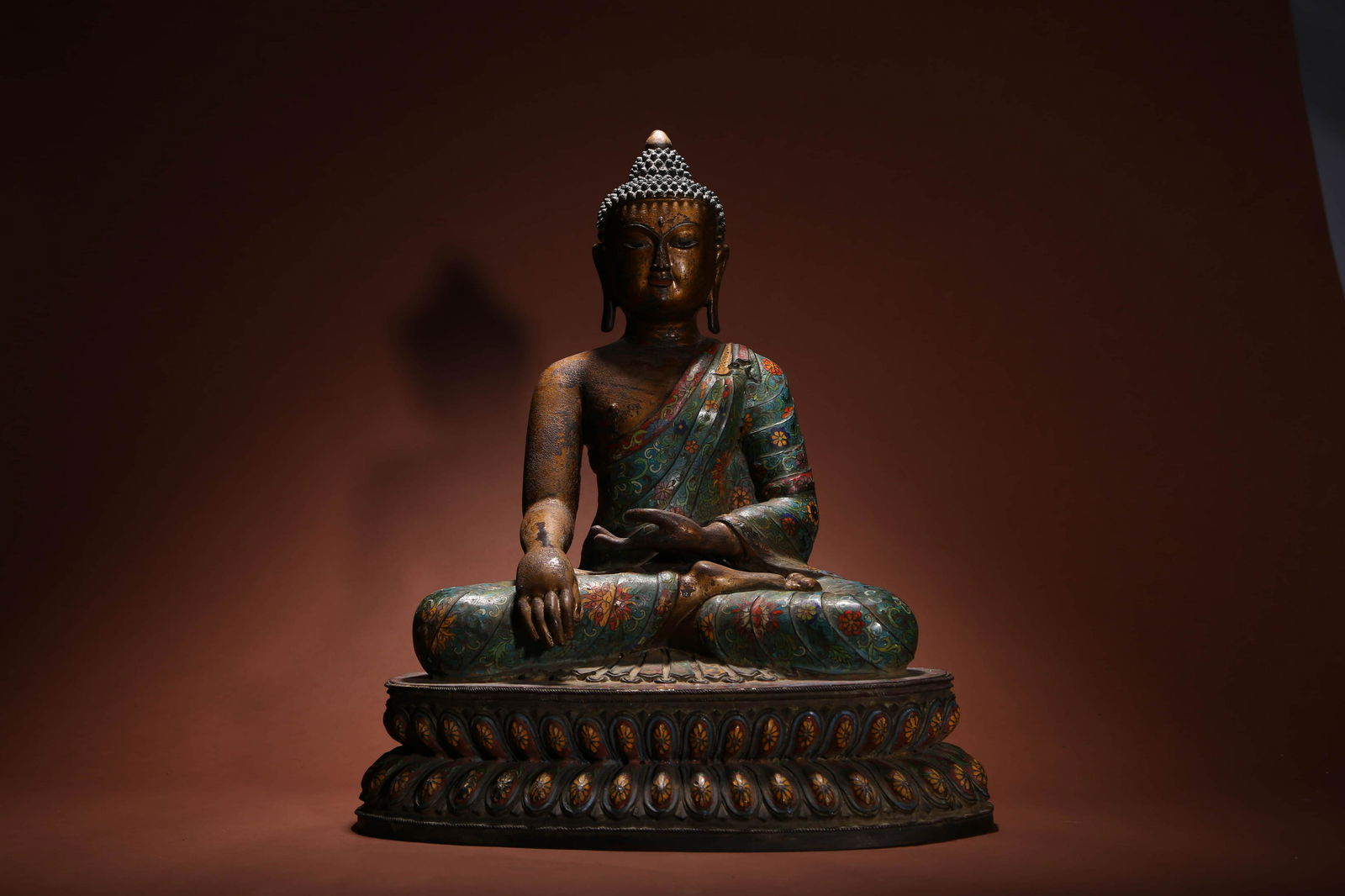 Cloisonne Enamel Figure of Shakyamuni (1 of 11)