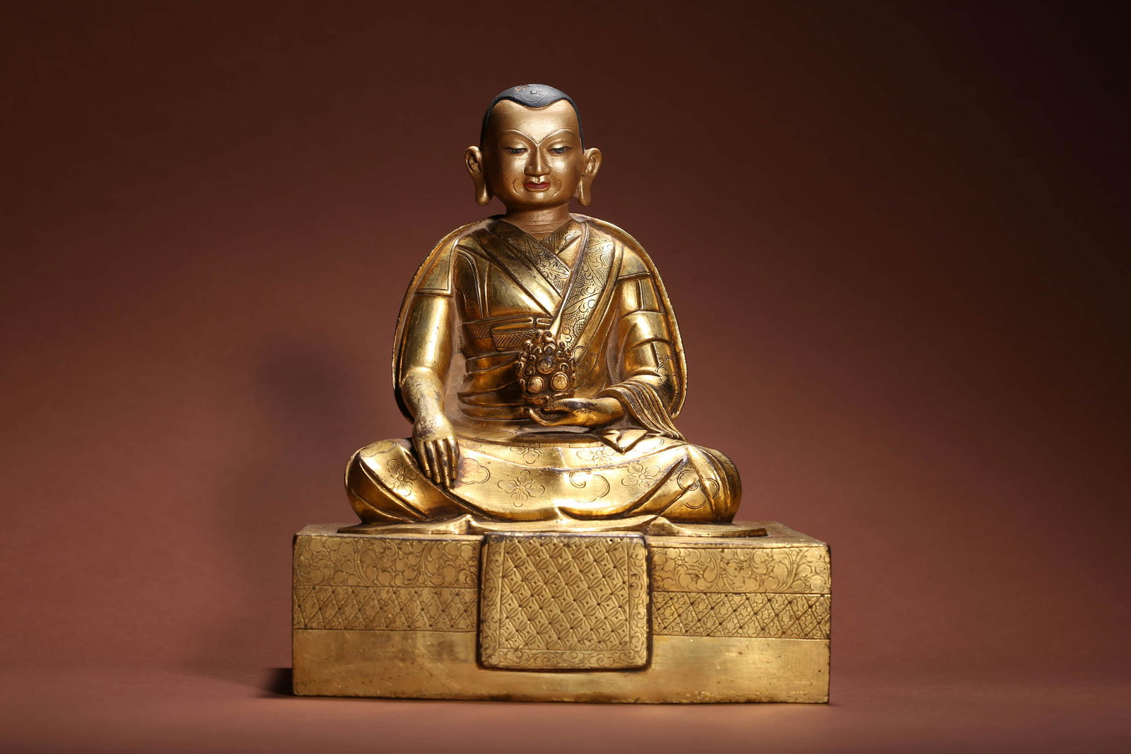 Gilt-Bronze Figure of Guru (1 of 9)