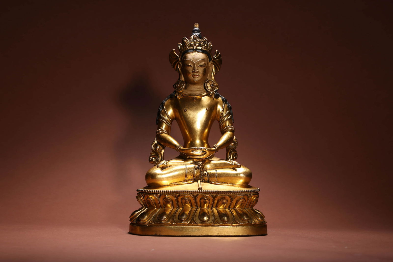 Gilt-Bronze Figure of Deity (1 of 8)