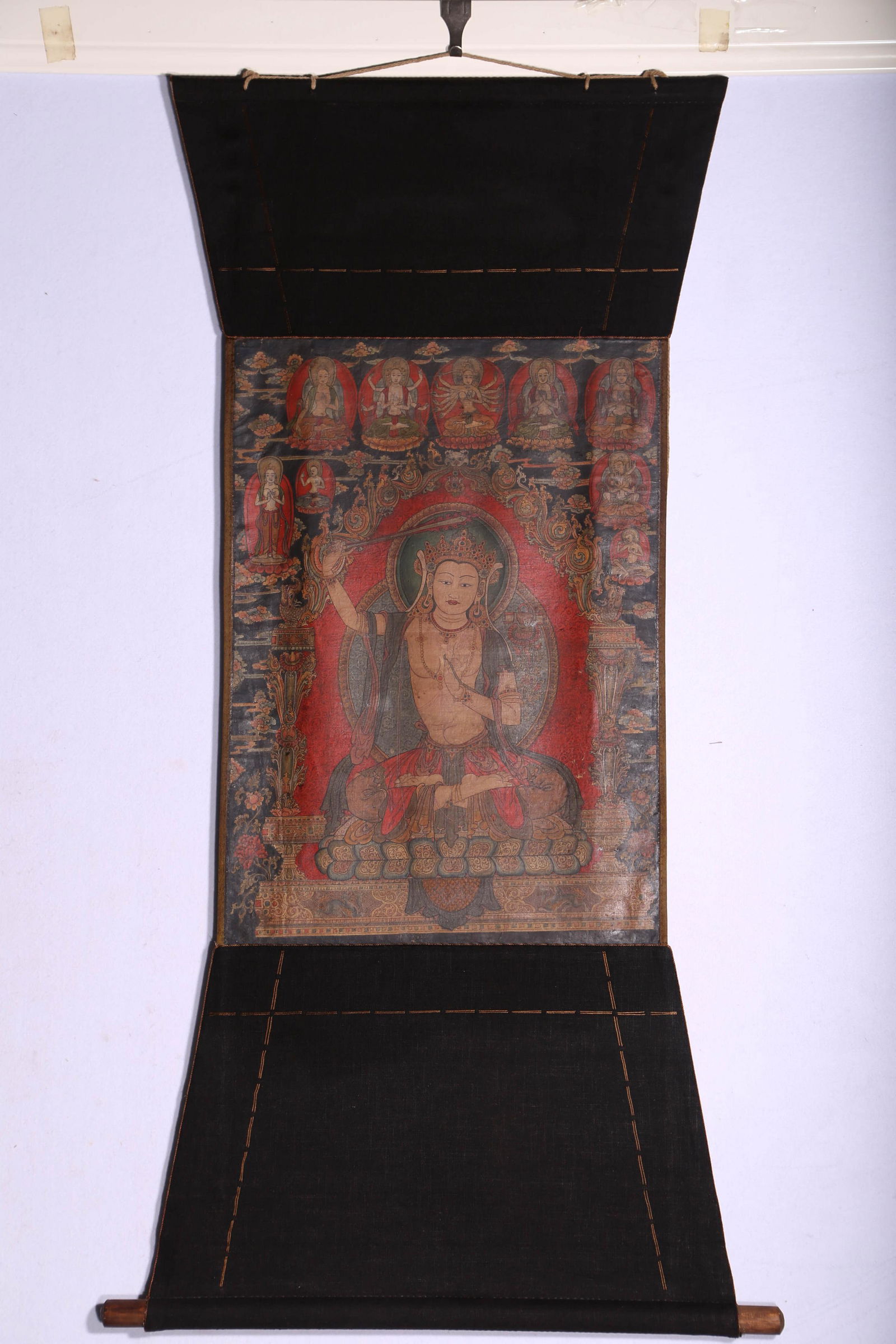 Embroidered Thangka of Manjushri (1 of 6)