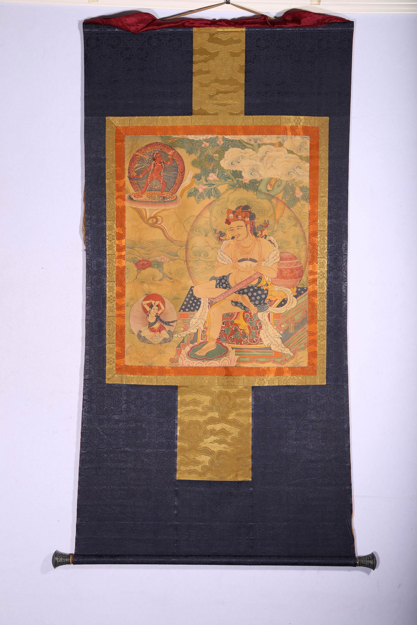 Embroidered Thangka of Deity (1 of 7)
