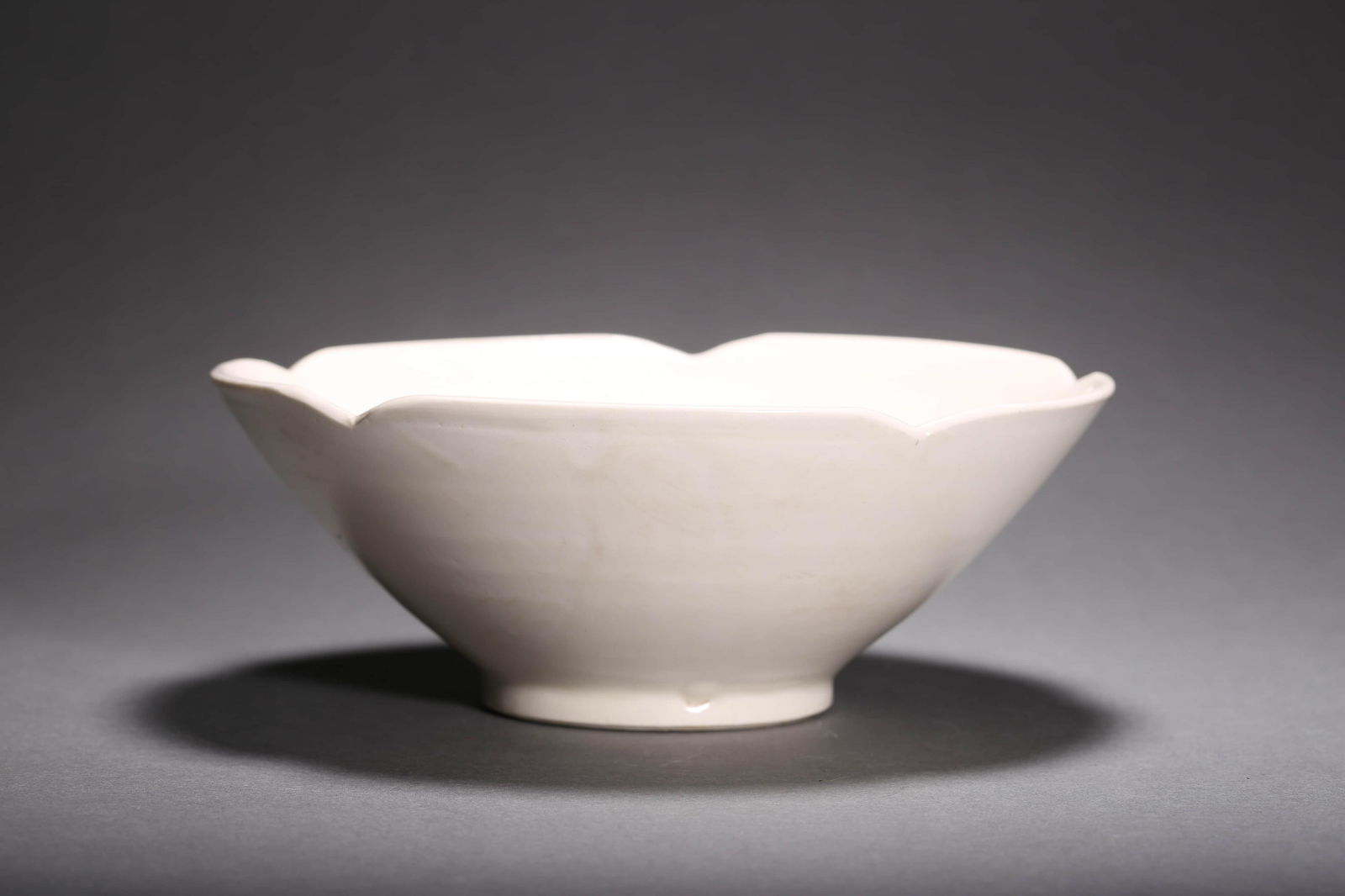 Ding Ware White Glaze Lobed Bowl (1 of 7)