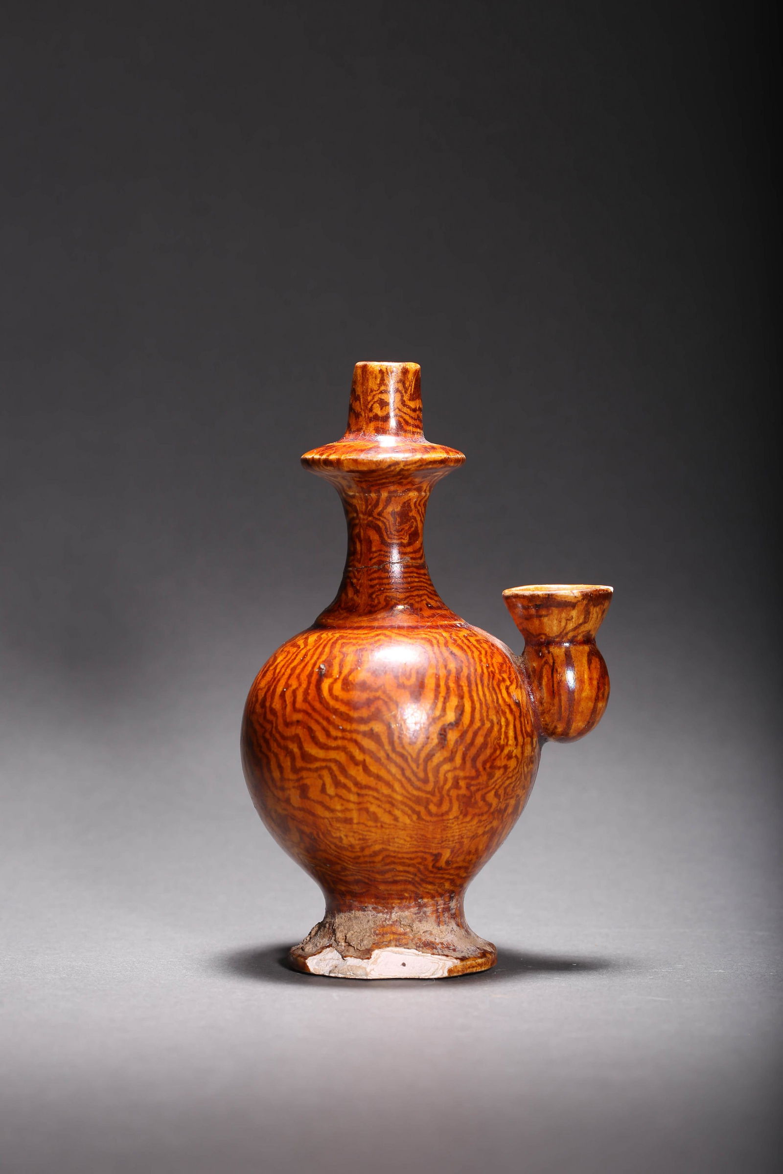 Gongxian Ware Wood-Grained Buddhist Vase (1 of 5)