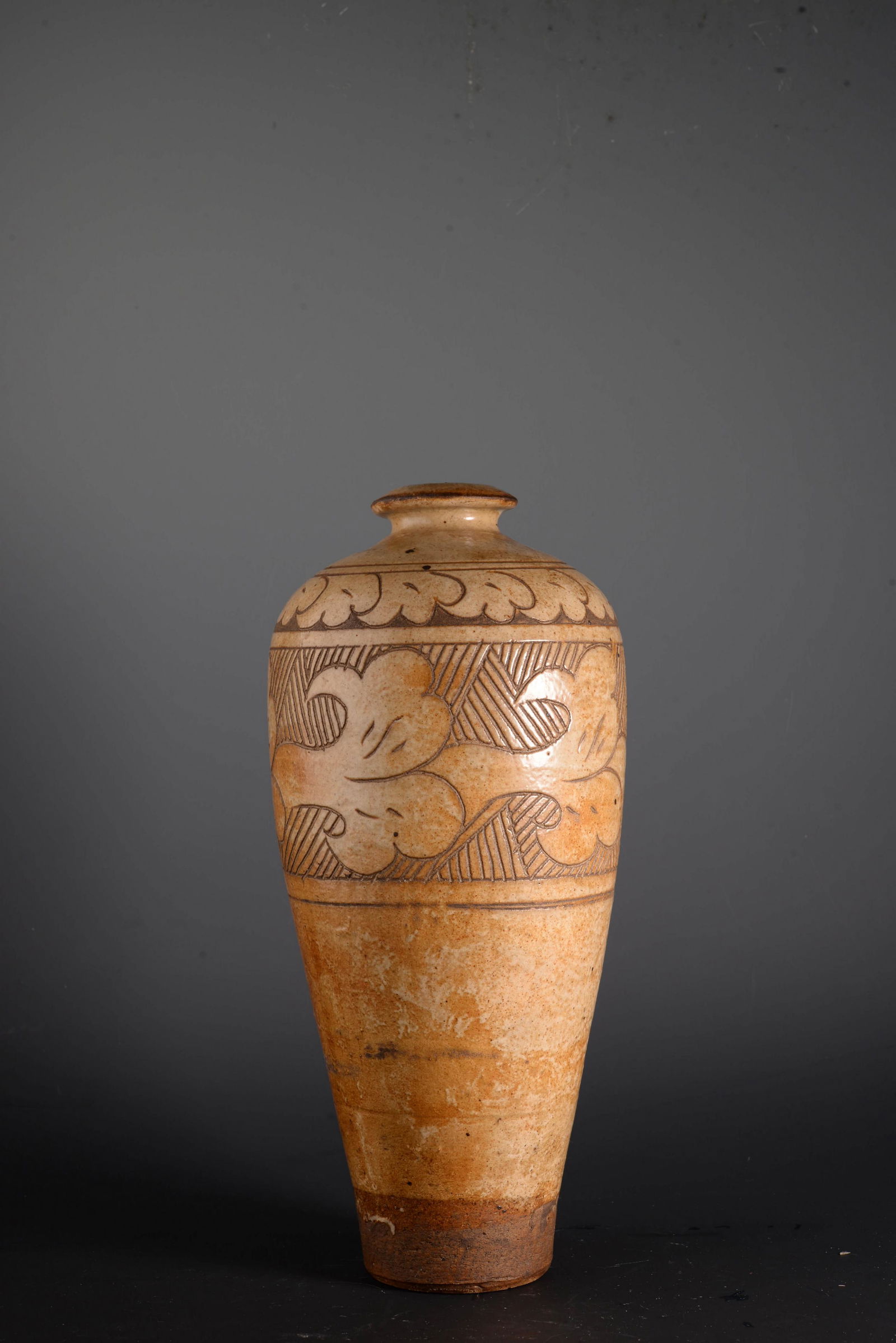 Incised Cizhou Kiln Meiping Vase (1 of 6)