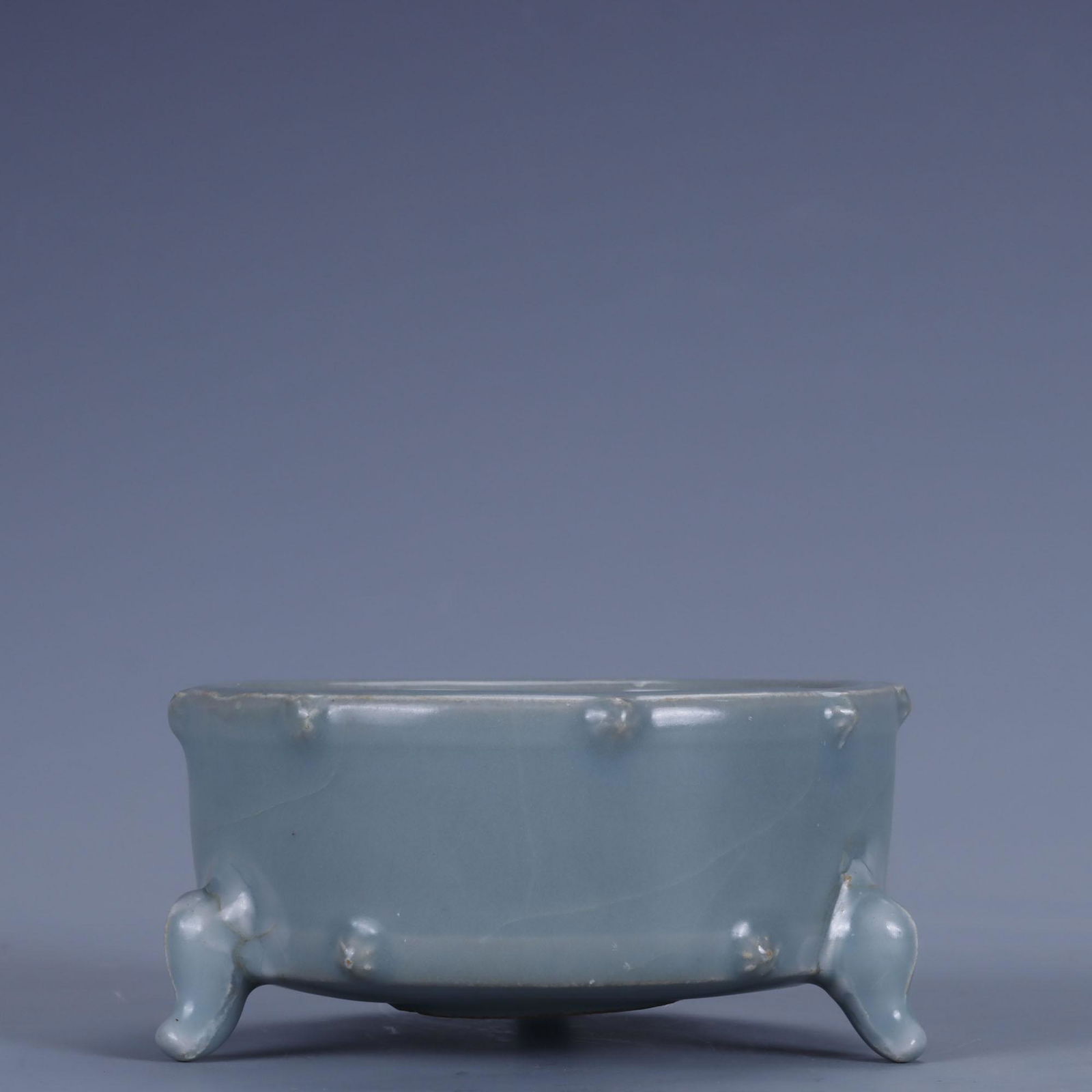 Longquan Kiln Celadon-Glazed Tripod Censer (1 of 5)