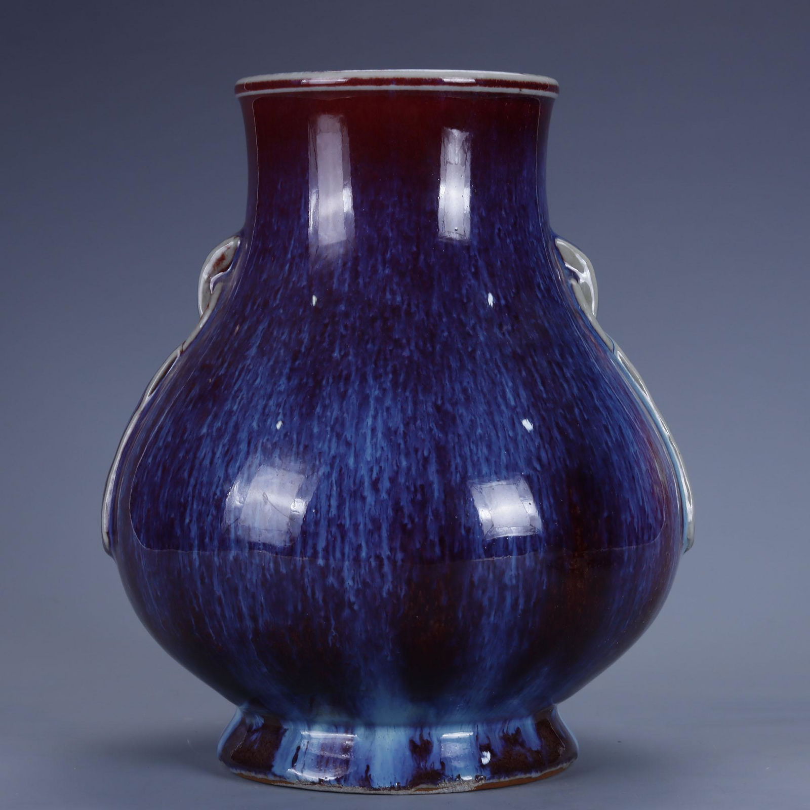 Flambe-Glazed Double-Eared Vessel (1 of 7)