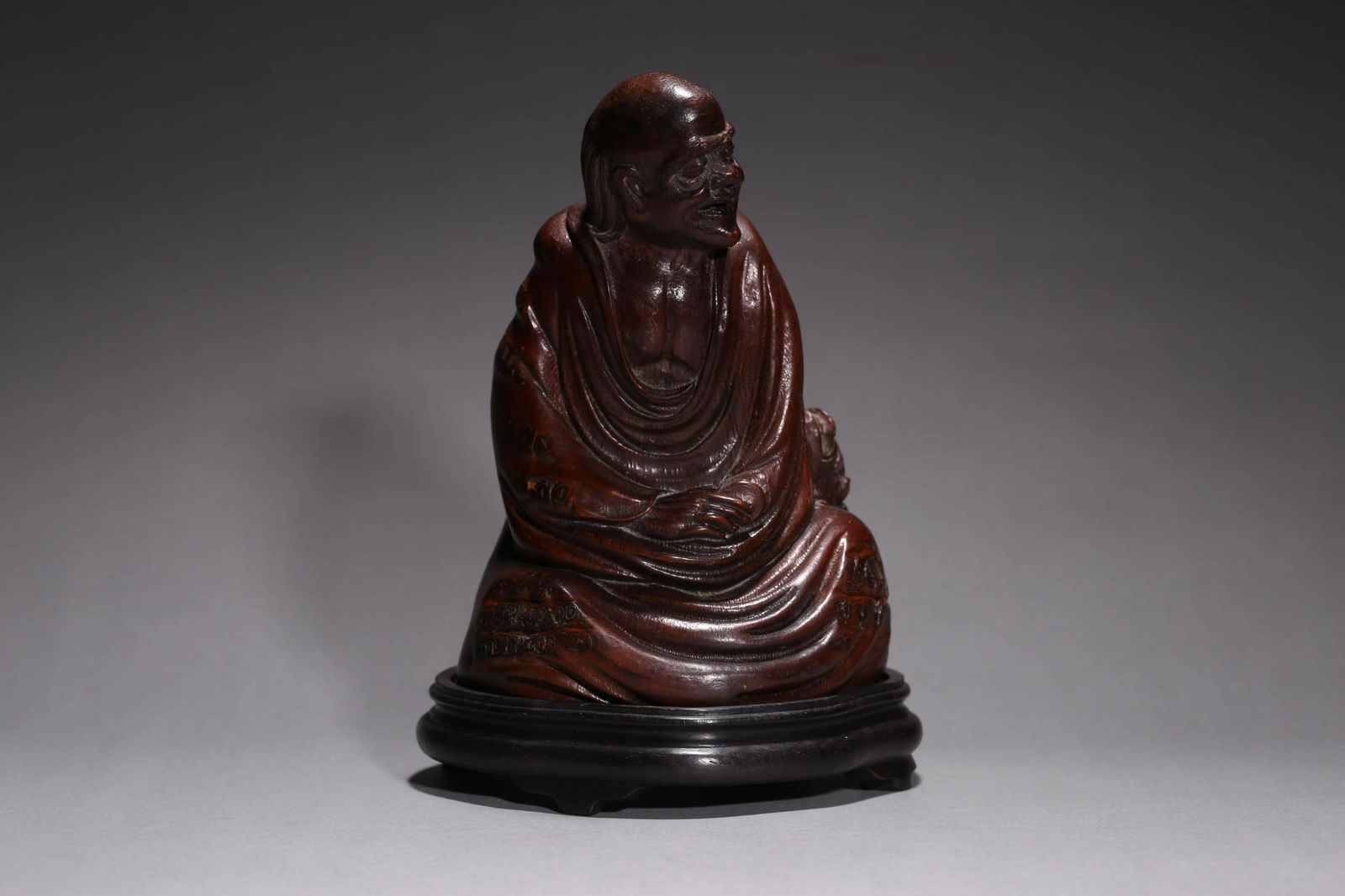 Carved Bamboo Figure of Dharma (1 of 7)