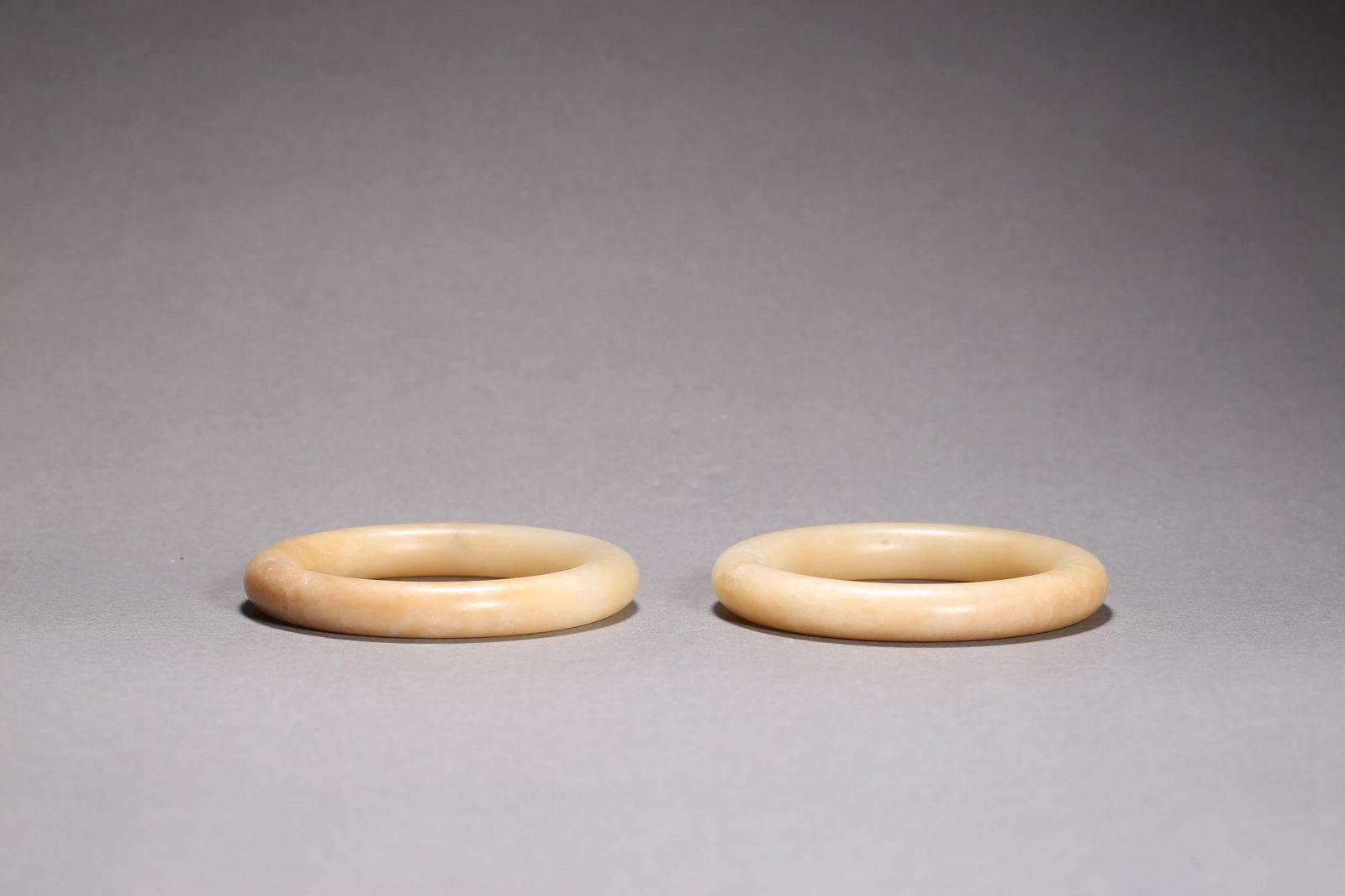 Pair of White Jade Bangles (1 of 5)
